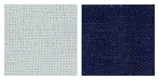 Sarashi-momen Sashiko Fabric Yardage - White or Navy