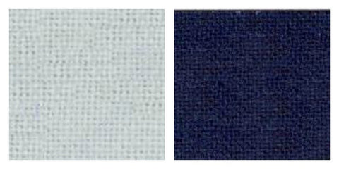 Sarashi-momen Sashiko Fabric Yardage - White or Navy