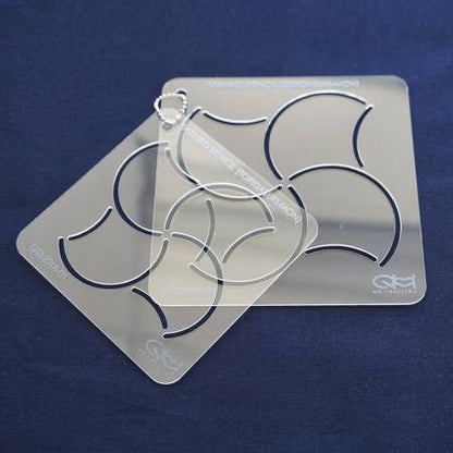 Sashiko Stencil by QH Textiles - Toridasuki mon