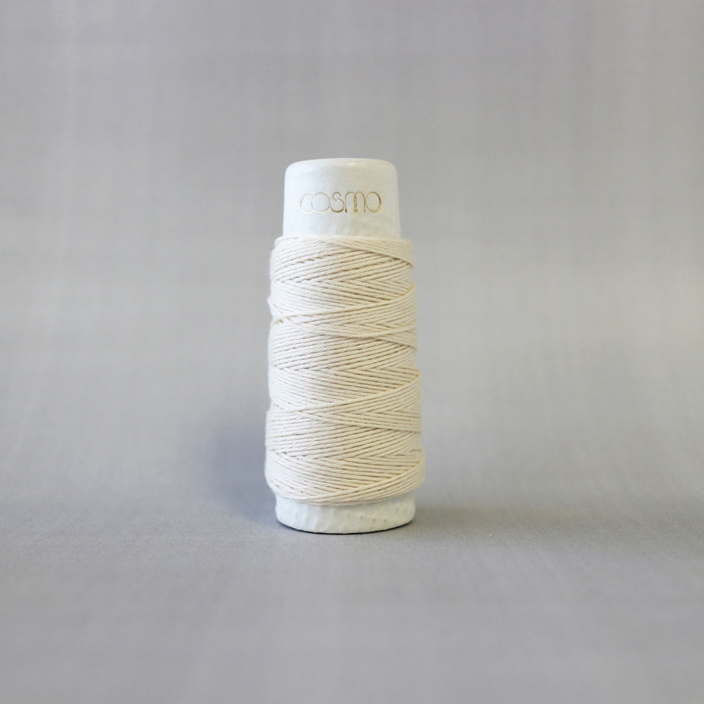 Japanese Lamé Sashiko Thread - Pearl White (#SL1)
