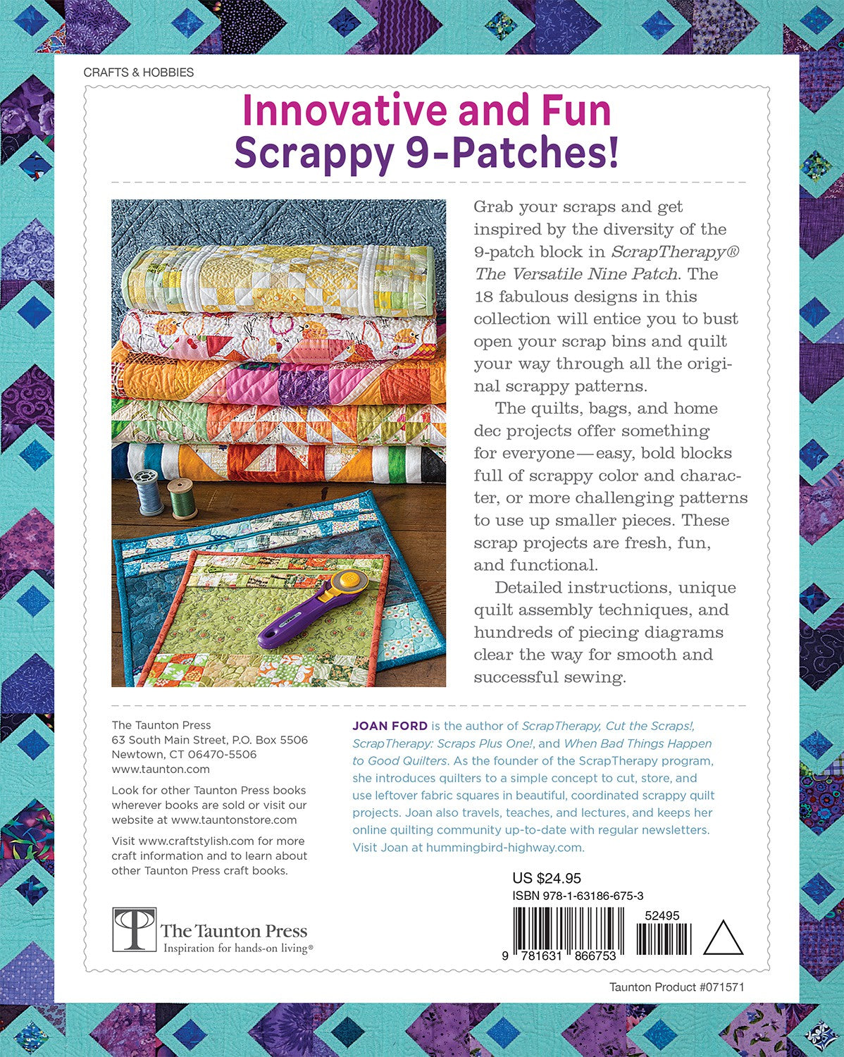 Scraptherapy - The Versatile Nine Patch by Joan Ford