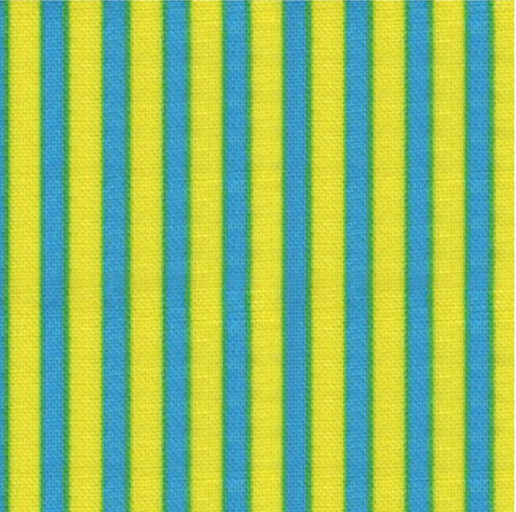 Stripe by Cosmo Textiles - Yellow and Blue