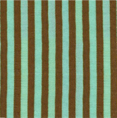 Stripe by Cosmo Textiles - Brown and Green