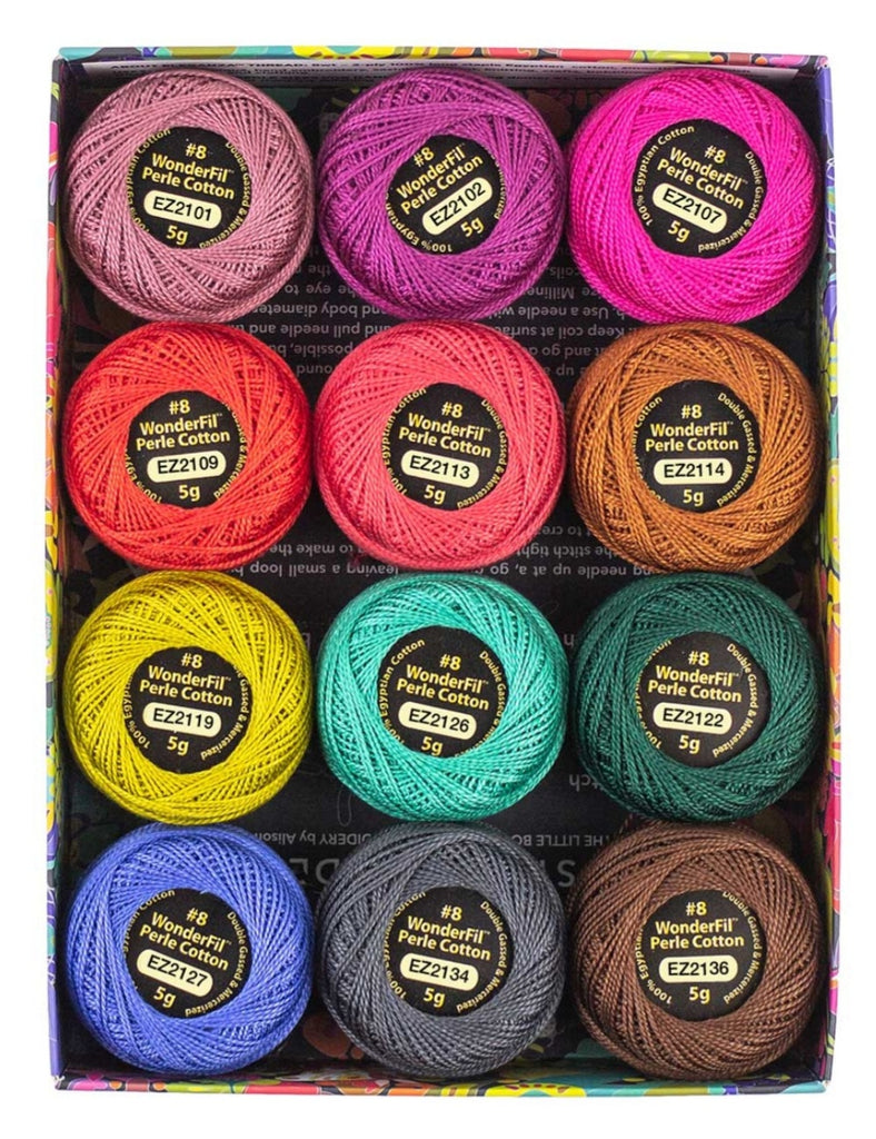 Perle Cotton Thread Box by Alison Glass for WonderFil - Flora