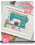 Sew She Did Counted Cross Stitch pattern by Lori Holt for It's Sew Emma