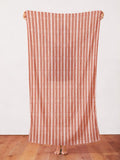 Shibori Dye Collection by Paintbrush Studio Fabrics - 120 21457 Pleat Stripe Peach