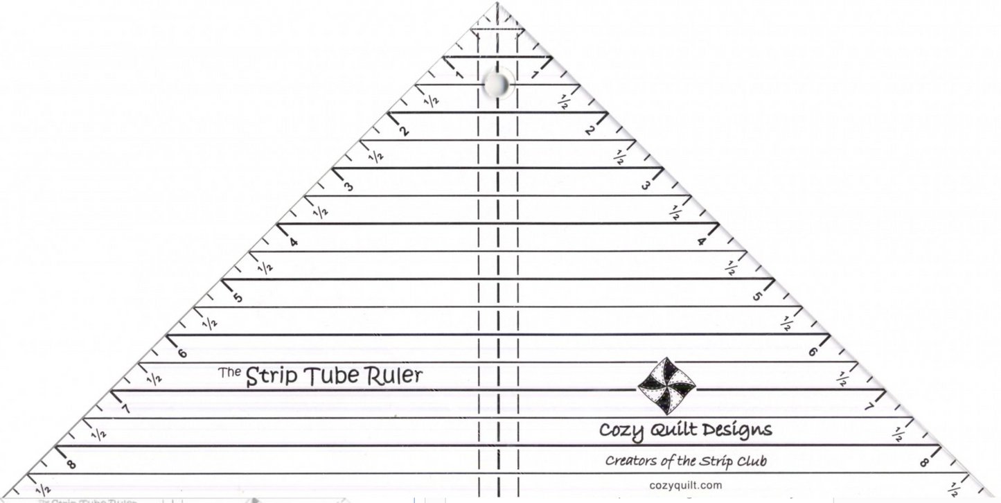 Strip Tube Ruler by Daniela Stout of Cozy Quilt Designs