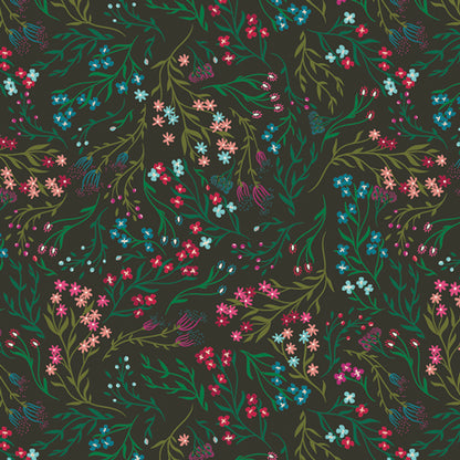 The Flower Society by AGF Studio for Art Gallery Fabrics - TFS-99105 Windswept Nocturnal