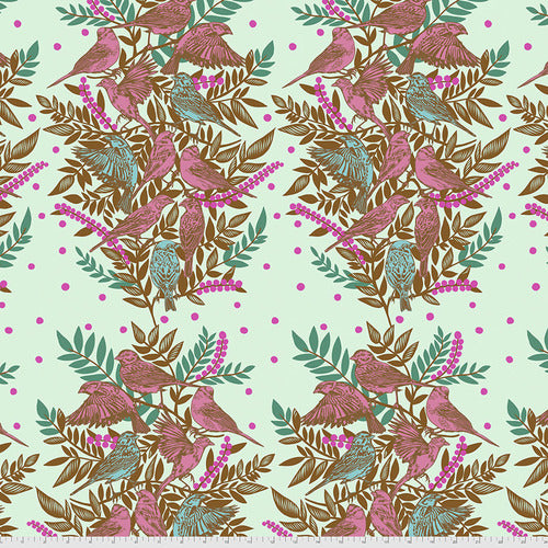 Bright Eyes Collection by Anna Maria for Free Spirit Fabrics - Visitation in Seafoam PWAH161