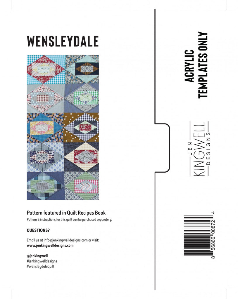 Jen Kingwell Designs Wensleydale Template JKD 8724
