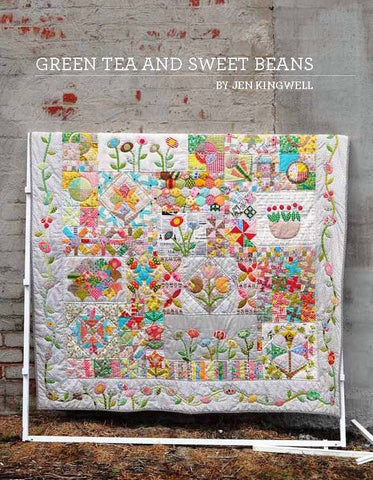 Green Tea and Sweet Beans Quilt Pattern by Jen Kingwell Designs