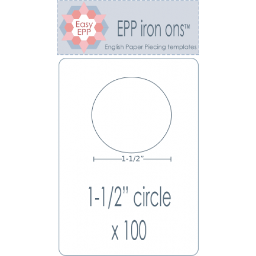 1 1/2 inch Circle EPP iron ons by Hugs'n Kisses