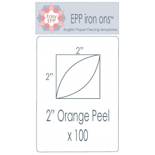 2 inch Orange Peels EPP iron ons by Hugs'n Kisses