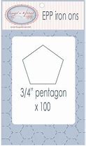 3/4 inch Pentagon EPP iron ons by Hugs'n Kisses