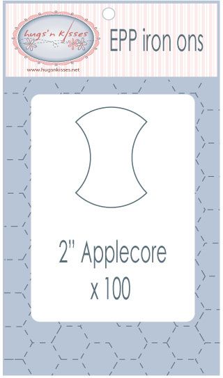 2 inch Applecore EPP iron ons by Hugs'n Kisses