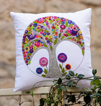 Mini Tree of Life Cushion Pattern by Wendy Williams